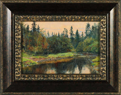 Морозов Константин Феофанович. Мостик в лесу